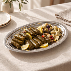 سرفيس تقديم استانلس بيضاوي 35 سم