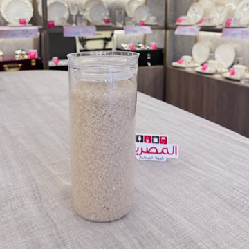 حافظة بقوليات أكريليك مدورة بغطاء جوان 1200 مل