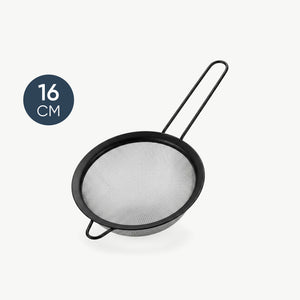 مصفاة استانلس أسود 16 سم