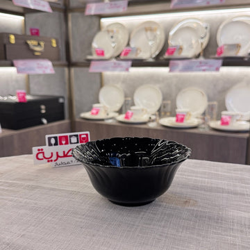 بولة أركوبال صغيرة سوداء مدورة مضلعة