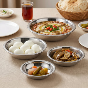 طبق غويط استانلس فضي 19 سم