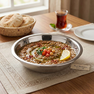 طبق غويط استانلس فضي 22 سم