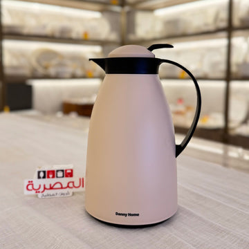 داني هوم ترمس بلاستيك بزجاج داخلي بيد 1 لتر