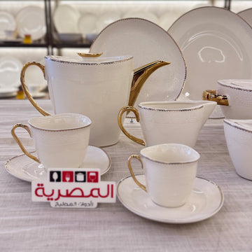 طقم سفرة بون شينا مثلث Full Gold 60 قطعة
