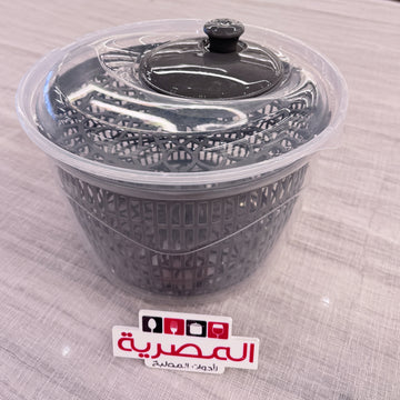 بيجر نشافة خضار بلاستيك رمادي 5 لتر